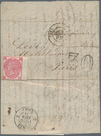 Frankreich - Ballonpost: 1870, BALLON MONTÉ: RARE ATTEMPT TO SMUGGLE MAIL INTO PARIS FROM GREAT BRIT - 1960-.... Cartas & Documentos