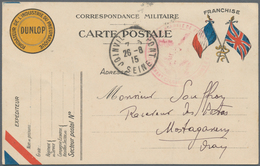 Frankreich - Militärpost / Feldpost: 1915. Postage-free Soldier Correspondence Card With Imprinted C - Military Postage Stamps