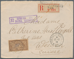 Frankreich - Militärpost / Feldpost: 1917 Two Registered Letters Of The French Troops In Serbia With - Militärische Franchisemarken