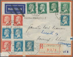 Frankreich - Schiffspost: 1937, KOBE A MARSEILLE N°1, 16.12.37, Octogonal Maritime Dater, Five Clear - Autres & Non Classés