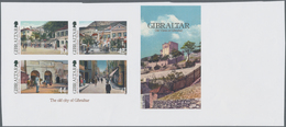 Gibraltar: 2009, Ancient Views Souvenir Sheet, IMPERFORATE Proof, Mint Never Hinged. - Gibilterra