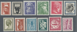 Griechenland: 1954, Regular Issue "Antique Greek Art", Complete Set Of 12 Stamps, Mint Never Hinged - Altri & Non Classificati