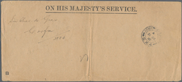Griechenland - Besonderheiten: 1918. Stampless Envelope (vertical Fold, Tears At Bottom) Headed 'On - Autres & Non Classés