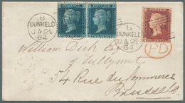 Großbritannien: 1864 (Jan 24), Destination Scotland-BELGIUM: Small Cover From Scottish Dunkeld To Br - Autres & Non Classés