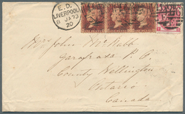 Großbritannien: 1873 (Jan 8), Destination CANADA: Cover From Liverpool To Wellington County, Ontario - Andere & Zonder Classificatie