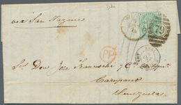 Großbritannien: 1875, 1 Sh Green Cancelled "79" Single Franking On Complete Folded Letter From Londo - Andere & Zonder Classificatie