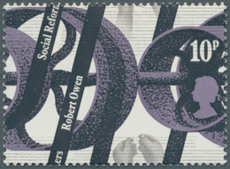 Großbritannien: 1976, 10 P. Machinery, Misperforated Copy, Therefore Denomination And Queen's Head I - Other & Unclassified