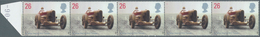 Großbritannien: 1998, 26 P. Oldtimer (Sir Henry Segrave's Sunbeam), Horizontal Strip Of 5, 2nd Stamp - Andere & Zonder Classificatie