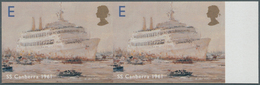 Großbritannien: 2004, E Ocean Liners (Canberra 1961), Imperforated Horizontal Pair With Right Margin - Other & Unclassified