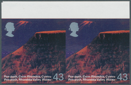 Großbritannien: 2004, 43 P. Wales (Pen-pych, Rhondda Valley), Imperforated Horizontal Pair With Uppe - Andere & Zonder Classificatie