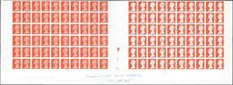 Großbritannien - Machin: 1997, Imperforated Proof In Issued Design On Gummed Paper, Brick Red, Witho - Machins