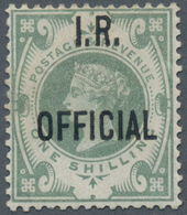 Großbritannien - Dienstmarken: 1889, Inland Revenue, QV 1s. Dull Green, Relatively Fresh Colour, Nor - Dienstzegels