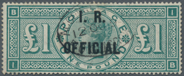 Großbritannien - Dienstmarken: 1892, Inland Revenue, £1 Green, Fresh Colour, Well Perforated, Neatly - Service