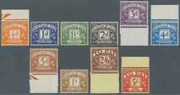 Großbritannien - Portomarken: 1955, 1/2 To 5 Sh Complete Set, Mint Never Hinged - Tasse