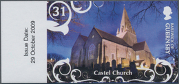 Großbritannien - Guernsey: 2009, 31 P. Christmas "Parish Church Castel", Completely Imperforated, Mi - Guernsey