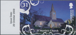 Großbritannien - Guernsey: 2009, 31 P. Christmas "Parish Church St. Martin", Completely Imperforated - Guernsey