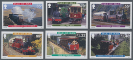 Großbritannien - Isle Of Man: 2010. Complete Set "Railways Of The Isle Of Man" (6 Values) In IMPERFO - Man (Insel)