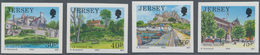 Großbritannien - Jersey: 1990. Complete Definitives Issue (landscapes), 4 Values, In IMPERFORATE Sin - Jersey