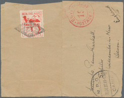 Britische Militärpost In Ägypten: 1935, "(CROWN) POSTAGE PREPAID 19" Red Cancellation On Cover (open - Otros & Sin Clasificación