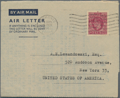 Großbritannien - Ganzsachen: 1944/49 Group Of One Unused And Two Commercially Used Aerograms 6d KG V - Sonstige & Ohne Zuordnung