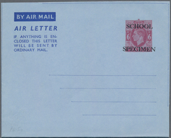 Großbritannien - Ganzsachen: 1950 Unused Aerogram 6d KG VI. (no Watermark), With Overprint "SCHOOL S - Autres & Non Classés