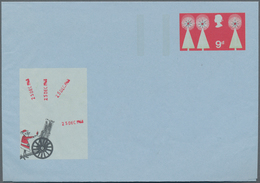 Großbritannien - Ganzsachen: 1968 Unused Aerogram 9d Christmas, Except Red And Black Colours All Oth - Autres & Non Classés