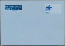 Großbritannien - Ganzsachen: 1968, Aerogram 9d Missing Light-blue Color, Therefore Imprinted Stamp W - Sonstige & Ohne Zuordnung