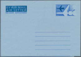 Großbritannien - Ganzsachen: 1968 Unused Aerogram 9d, Flaw In Stamp Imprint, Normal Copy Enclosed, S - Altri & Non Classificati