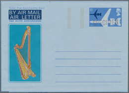 Großbritannien - Ganzsachen: 1974 Unused Aergram 6p Issue For Wales Harp, With Black Overprint SPECI - Andere & Zonder Classificatie