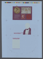 Großbritannien - Ganzsachen: 1979, Rowland Hill Centenary Aerogramme - Four Progressive Colour Proof - Other & Unclassified