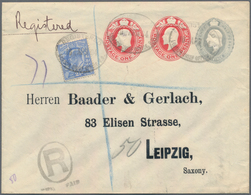 Großbritannien - Privatganzsachen: 1904 Commercially Used Private Postal Stationery Envelopes 2x One - Autres & Non Classés
