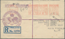 Großbritannien - Besonderheiten: 1916/1930, 3 Telegram Envelopes Including 1916 "Expeditionary Force - Autres & Non Classés