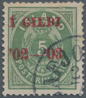 Island: 1902, Gildi Overprints, 5a. Dull Green (3rd Printing), Comb Perf. 14:13½, Fresh Colour And W - Other & Unclassified