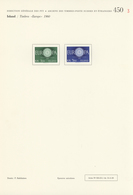 Island: 1960, 3 Und 5,50 Kr. Europa, Ungezähnt In Originalfarben Auf Archivblatt Der Generaldirektio - Altri & Non Classificati