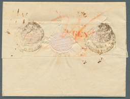 Italien - Vorphilatelie: 1832, "V.TRIEST", Red Oval Mark On Folded Letter Via "VOGHERA" (straight Li - 1. ...-1850 Prefilatelia