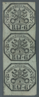 Italien - Altitalienische Staaten: Kirchenstaat: 1852, 6 Baj. Grigio Verdastro, 6b. Greenish Grey, V - Etats Pontificaux
