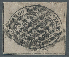 Italien - Altitalienische Staaten: Kirchenstaat: 1867, 3 Cent. Grigio Rosaceo, 3c. Rose-grey, Very F - Papal States