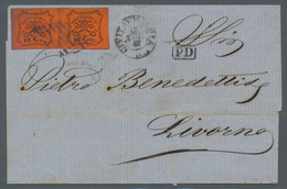 Italien - Altitalienische Staaten: Kirchenstaat: 1867, 10 Cent. Vermiglio Arancio, 10c. Red-orange, - Kerkelijke Staten