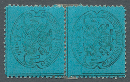 Italien - Altitalienische Staaten: Kirchenstaat: 1868, 5 Cent. Azzurro Scuro, 5c. Greenish Blue, Min - Kerkelijke Staten