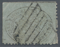 Italien - Altitalienische Staaten: Kirchenstaat: 1868, 3 C Black On Blueish Gray Cancelled With Grid - Papal States