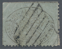 Italien - Altitalienische Staaten: Kirchenstaat: 1868, 3 C Black On Blueish Gray Cancelled With Grid - Kerkelijke Staten