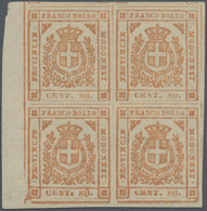 Italien - Altitalienische Staaten: Modena: 1859. Provisional Government. 80 C. Reddish Brown, Block - Modena