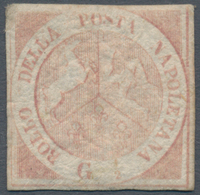 Italien - Altitalienische Staaten: Neapel: 1858, 1/2 Grana, First Plate, Light Pink, Mint With Origi - Nápoles