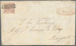 Italien - Altitalienische Staaten: Neapel: 1858, 1/2 Gr Bright Rose, Full Margins, Single Franking O - Nápoles