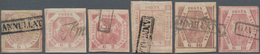 Italien - Altitalienische Staaten: Neapel: 1858, Assembling Of Six Used Stamps Including Sass.#2, 5- - Neapel