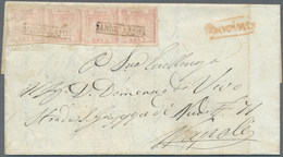 Italien - Altitalienische Staaten: Neapel: 1858: 1 Grano Violet Rose, First Plate, In A Horizontal S - Nápoles