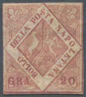 Italien - Altitalienische Staaten: Neapel: 1858: 20 Grana Brownish Pink, Mint With Gum. Sassone 15.0 - Neapel