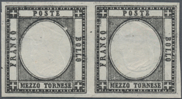 Italien - Altitalienische Staaten: Neapel: 1860, PROOF, 1/2 Tornese Black (instead Of Green), Vertic - Neapel