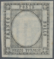 Italien - Altitalienische Staaten: Neapel: 1861. 1/2 Tornese Black (instead Of Green), Without Embos - Neapel