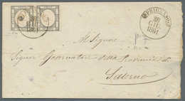 Italien - Altitalienische Staaten: Neapel: 1861, 1 Grana Light Grey (grigio Chiaro, Sassone 19 Da), - Neapel